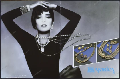 Majorica Pearls 1987 Print Ad