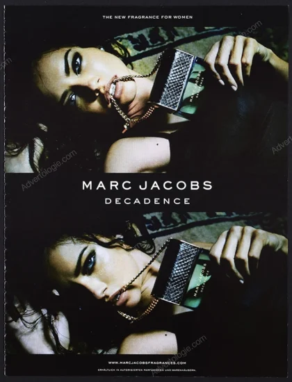 Marc Jacobs Decadence Perfume 2015 Print Ad - Adriana Lima