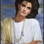 Mikimoto Pearls 1986 Print Ad - Joan Severance