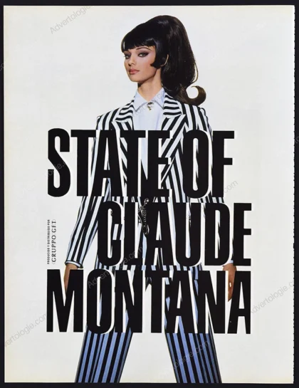State of Claude Montana 1993 Print Ad - Anneliese Seubert