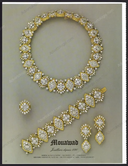Mouawad Jewelry 1987 Print Ad