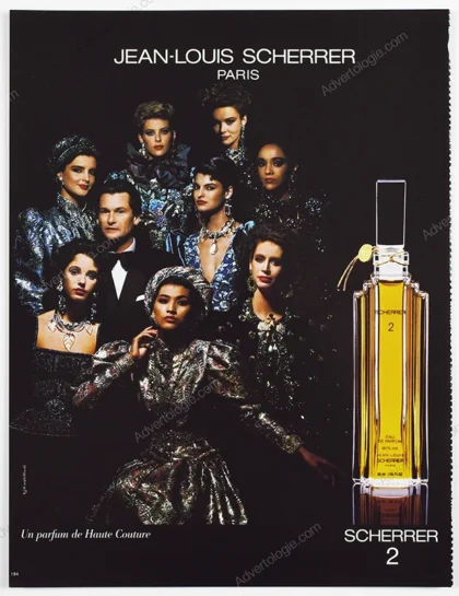 Scherrer 2 Perfume 1986 Print Ad - Linda Evangelista