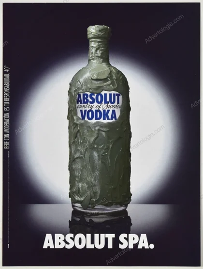 Absolut Vodka 2003 Print Ad - "Absolut Spa"