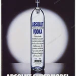 Absolut Vodka 1998 Print Ad - "Absolut Supermodel"