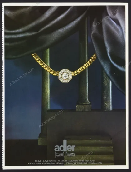 Adler Jewelry 1984 Print Ad