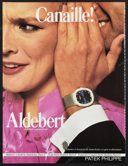 Aldebert Jewelry Patek Philippe Watches 1979 Print Ad