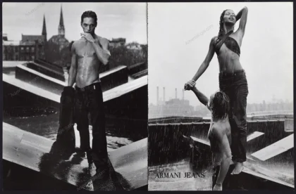 Armani Jeans 2001 Print Ad - Adriana Lima