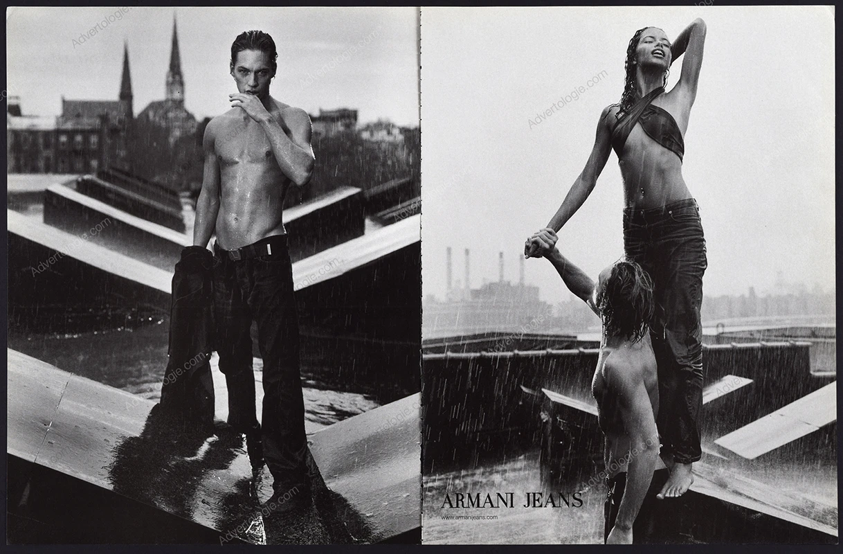 Armani Jeans 2001 Print Ad - Adriana Lima