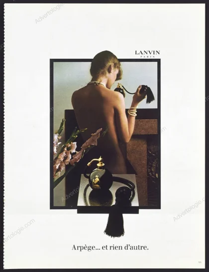 Arpège de Lanvin Perfume 1983 Print Ad