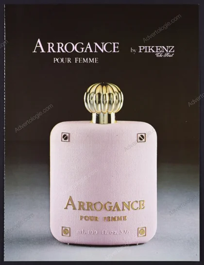 Arrogance by Pikenz Perfume 1983 Print Ad