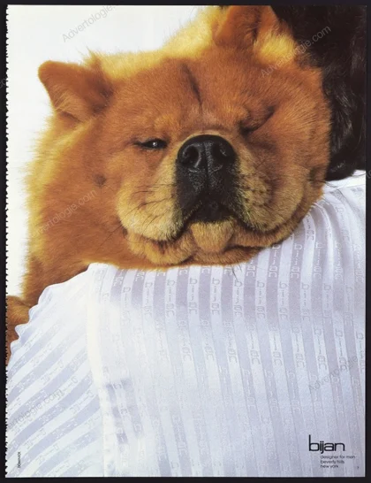 Bijan 1985 Print Ad - "Chow Chow"