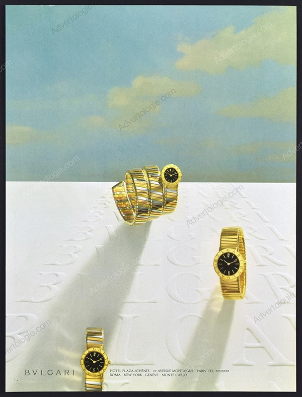 Bulgary Jewelry & Watches 1984 Print Ad
