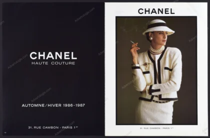 Chanel Haute Couture 1986 6-page Advertorial - Inès de La Fressange