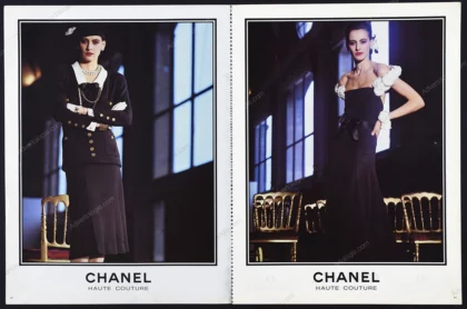 Chanel Printemps-Eté 1984 Advertorial - Inès de La Fressange, Helmut Newton