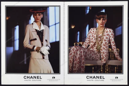 Chanel Printemps-Eté 1984 Advertorial - Inès de La Fressange, Helmut Newton