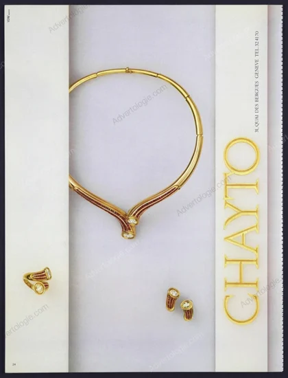 Chayto Jewelry 1983 Print Ad