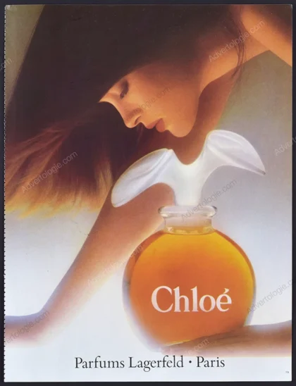 Chloé Lagerfeld Perfume 1984 Print Ad