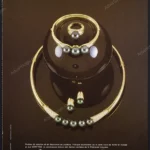 Créations Julien About Pearls 1986 Print Ad