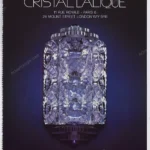 Cristal Lalique 1982 Print Ad - Aplique Seville