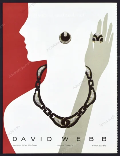 David Webb Jewelry 1982 Print Ad