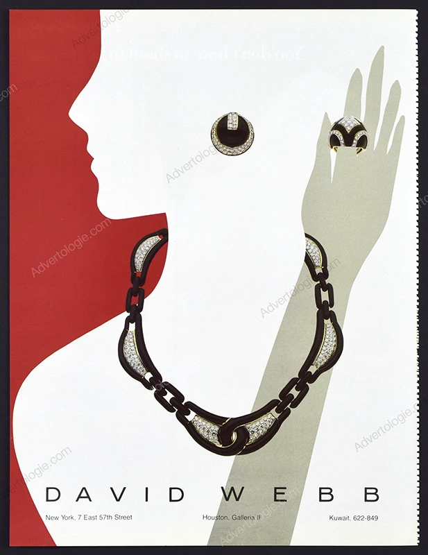 David Webb Jewelry 1982 Print Ad