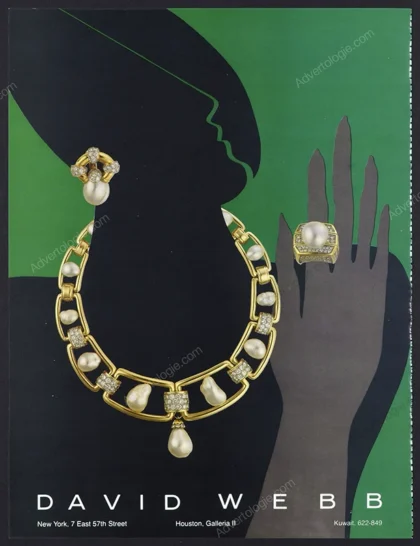 David Webb Jewelry 1983 Print Ad