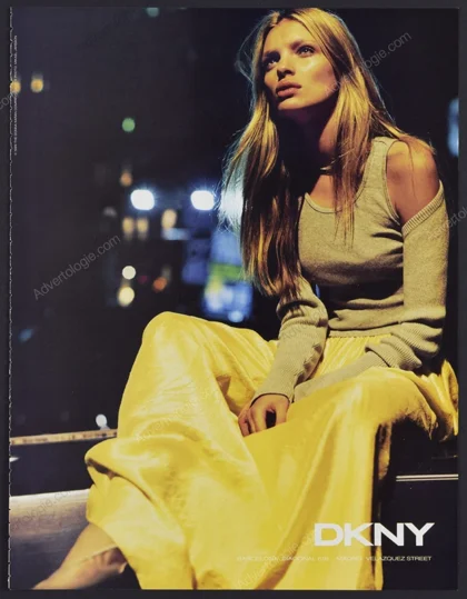DKNY 1999 Print Ad - Esther Cañadas, Mikael Jansson