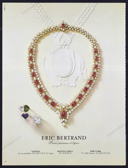 Eric Bertrand Jewelry 1983 Print Ad