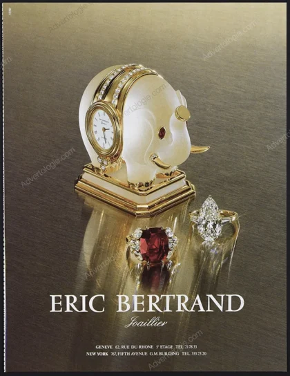 Eric Bertrand Jewelry 1986 Print Ad
