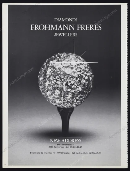 Frohmann Freres Diamonds 1982 Print Ad