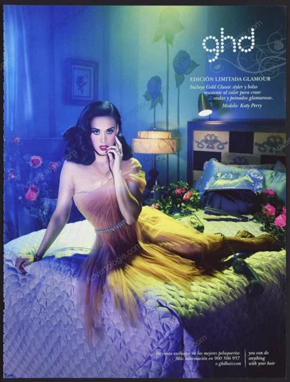 GHD Scarlet Hair Straightener 2011 Print Ad - Kate Perry, David Lachapelle