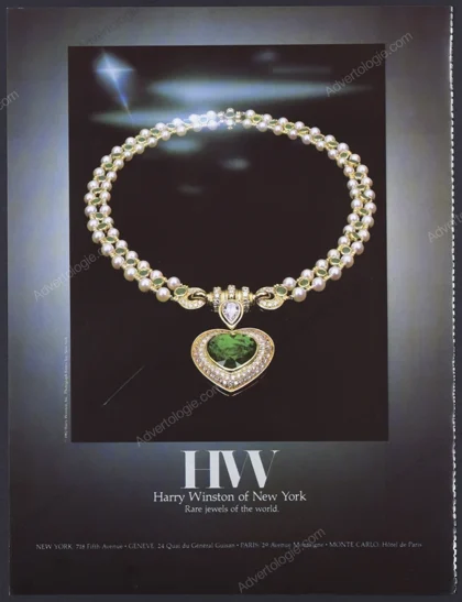 Harry Winston Jewelry 1983 Print Ad