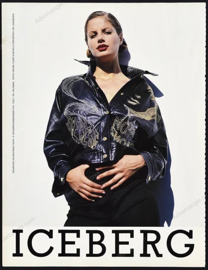 Iceberg 1993 Print Ad - Anja Kneller, Michel Comte