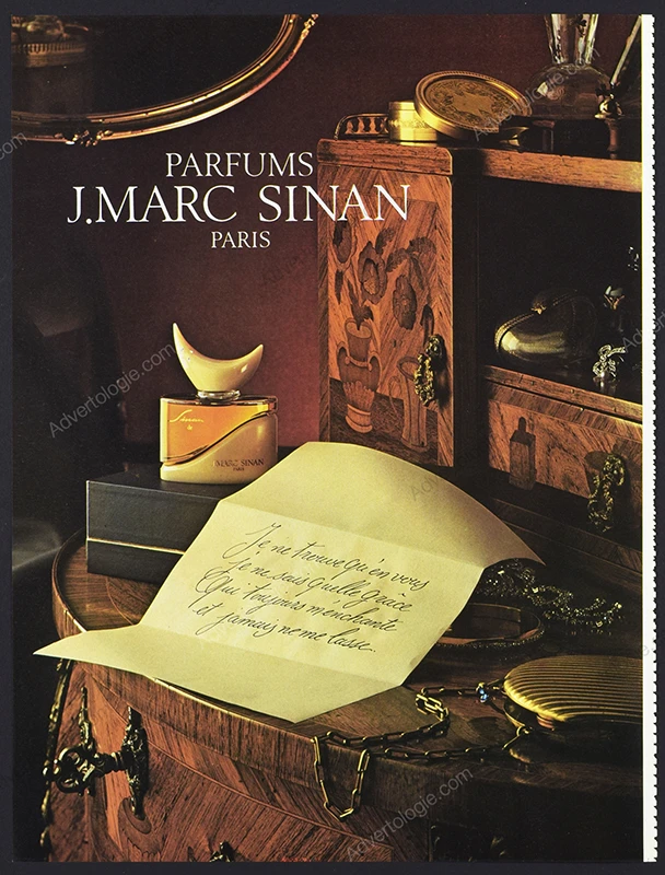 J.Marc Sinan Perfume 1983 Print Ad