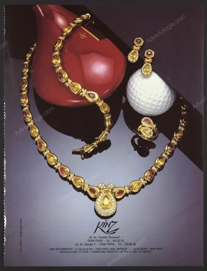 Kinz Jewelry 1984 Ad
