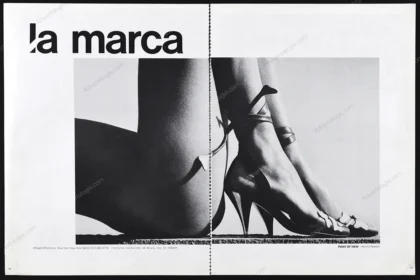 La Marca Shoes 1984 Print Ad - Helmut Newton