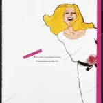 Miss Dior Perfume 1983 2-Page Print Ad - René Gruau