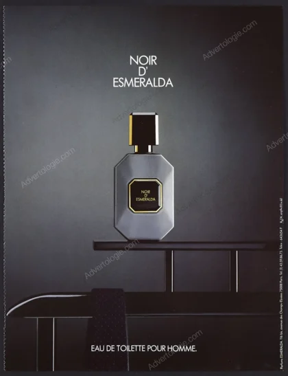 Noir D'Esmeralda Perfume 1986 Print Ad