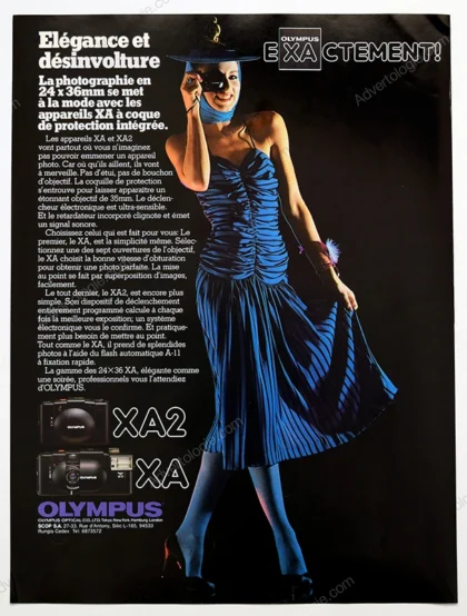 Olympus XA Camera 1981 Print Ad