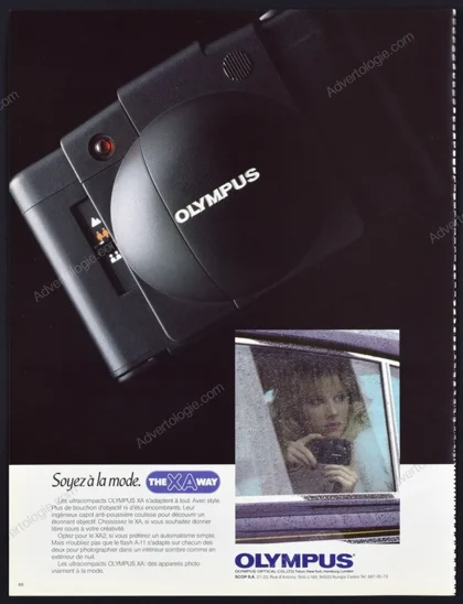 Olympus XA Camera 1984 Print Ad