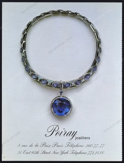 Poiray Jewelry 1983 Print Ad