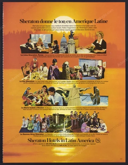 Sheraton Hotels in Latin America 1982 Print Ad