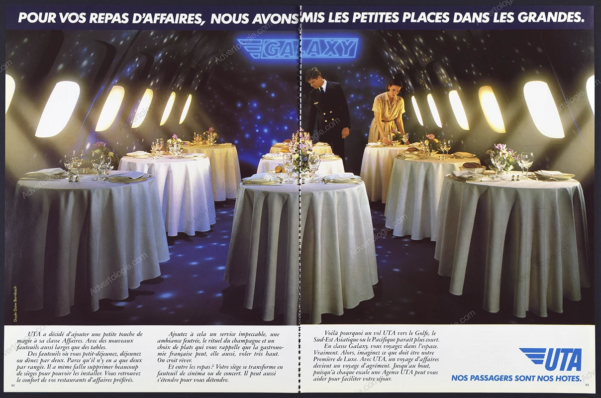 UTA Airlines 1984 Print Ad