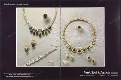 Van Cleef & Arpels Jewelry 1982 Print Ad