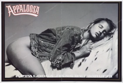 Appaloosa Jeans by Fiorucci 1987 4-Page Insert Ad - Anna Tamander