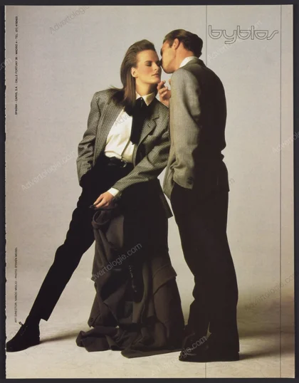 Byblos 1987 Print Ad - Steevie Van Der Veen