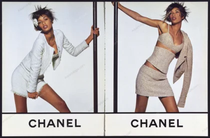 Chanel 1994 Print Ad - Brandi Quiñones, Karl Lagerfeld