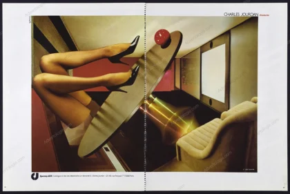 Charles Jourdan Shoes 1982 Print Ad - Roman Cieslewicz