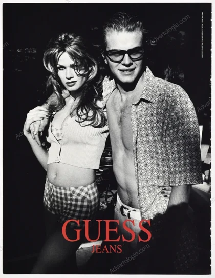 Guess Jeans 1995 Print Ad - Larissa Bondarenko, Werner Schreyer