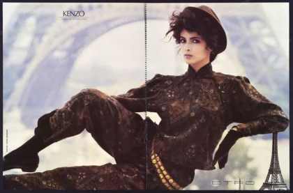 Kenzo & Etro 1982 Print Ad - Peter Lindbergh